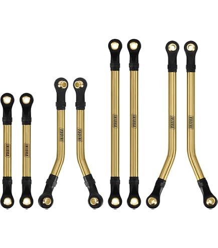 INJORA High Clearance Chassis & Steering Links For Traxxas TRX4M – Black & Silver