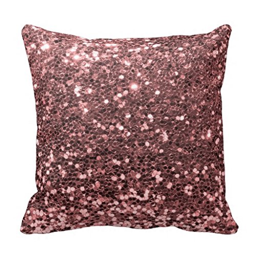 Rose Gold Glitter Throw Pillow Case Amazon.co.uk Kitchen & Home