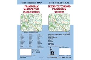 Lexington MA / Concord / Framingham Street Map