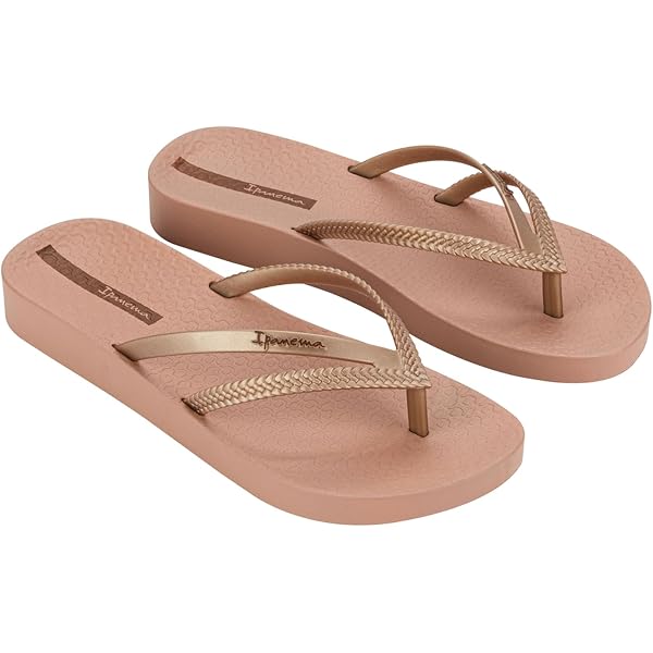 Amazon.com | Ipanema Women's Ana Tan, Beige/Gold, 5 M US | Flip-Flops