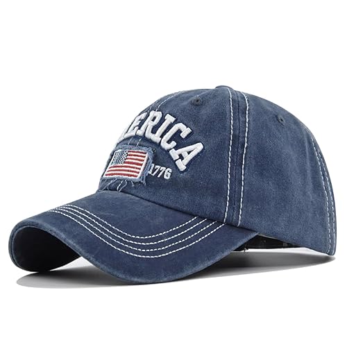 Cot-Oath Mens Baseball Cap Women Hat American Flag Hat Unisex