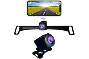 CASODA WiFi Backup Camera, Ultra Strong WiFi Signal HD1080P Crystal Clear Picture, Wide Angle Rearview Reversing Back up Camera, IP69 Waterproof Reverse Rear View Camera for Car Pickup SUV Vehicle etc