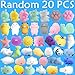 Time-killer Mochi Squishy Toy - 20 Pcs Mini Cute Animal Squishies Kawaii Soft Bear Cat Tiger Pig Panda Smile Cloud Squeeze Toy - Fidget Hand Toy for Kids Gift,Stress Relief (Pack of 20 Random)