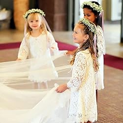 Flower Girl Dress for Toddler Baby Girls,Lace Tulle