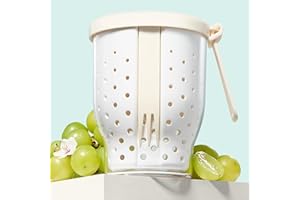 LoopTime 25 Oz Travel Fruit Cups for Car,Fruit Salad Storage Cup with Fork and Lids,Leakproof Reusable Snack Containers,Airtight Food Storage Containers,Reusable for Travel,Party,Office (White)