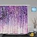 YUNBABA Purple Wisteria Tree Shower Curtain Purple Abstract Oil Painting Flowers Floral Spring Summer Landscape Decor Curtains for Bathroom Waterproof Polyester Fabric 66 x 72 Inch