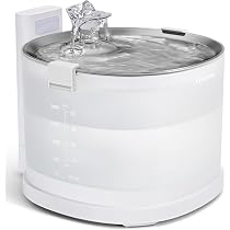 Amazon.com : Cheerble Pumpless Cat Water Fountain, Elfin Fountain ...