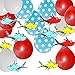 90shine 30 Pack Dr. Suess theme Latex Balloons - Baby Shower/Birthday/Cat Hat Party Supplies Decorations by Yen Jean