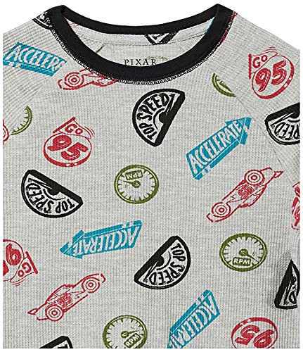 AMAZON ESSENTIALS DISNEY | STAR WARS BOYS’ LONG-SLEEVE THERMAL T-SHIRTS (PREVIOUSLY SPOTTED ZEBRA), PACK OF 2, GREY/RED CARS LIGHTNING, X-LARGE