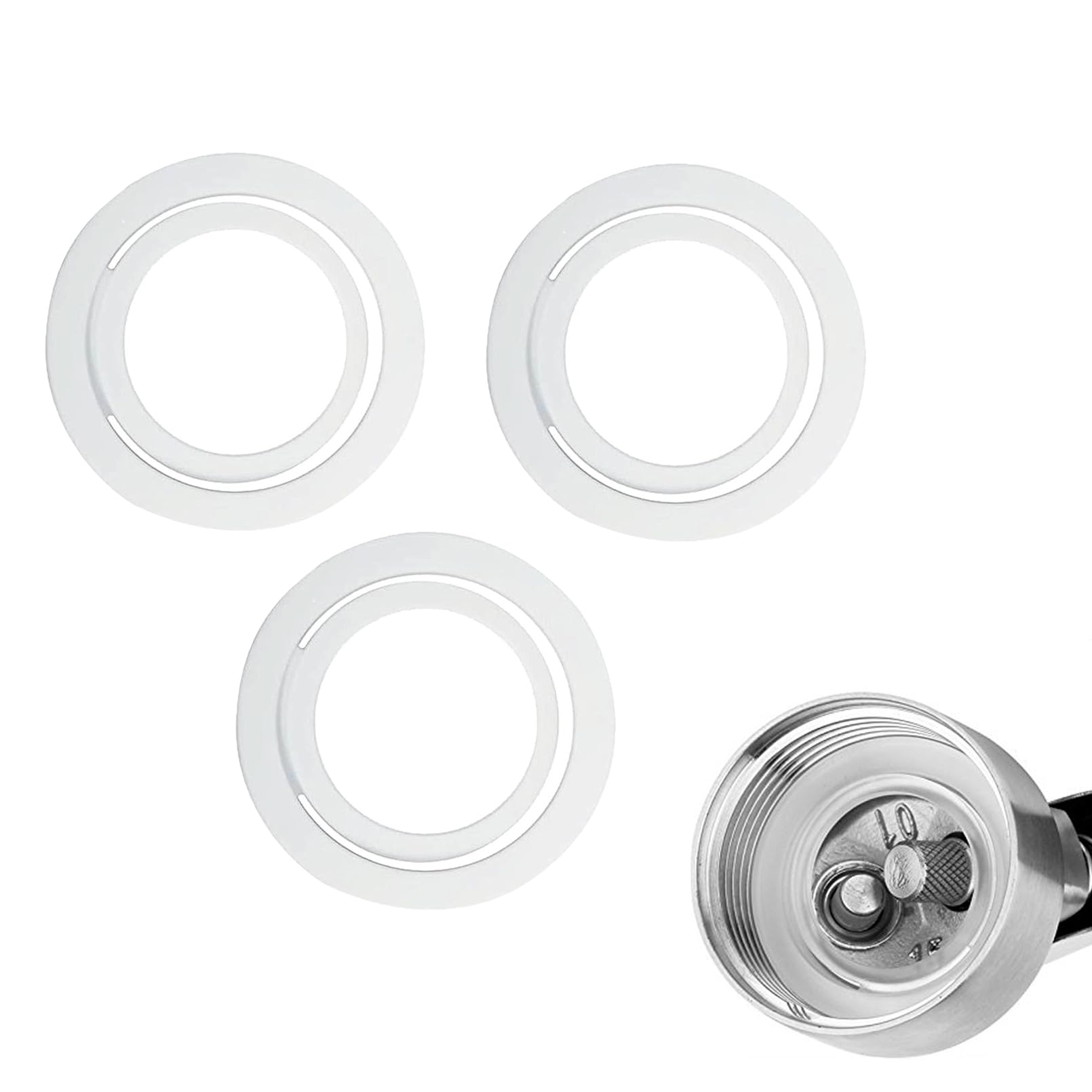 Photo 1 of 3Pack Whipped Cream Dispenser Gasket Replacement Head-Gasket Replacement Part fit Most Whipped Cream Dispenser