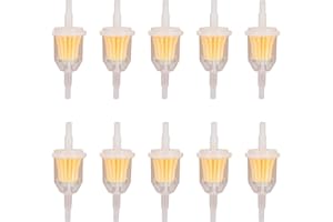 RUTU Universal Gas Inline Fuel Filters for Small Engines Motorcycle ATV Lawnmowers Snowmobiles Generators Go Karts Accessorie