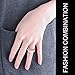 COOLOO Silicone Wedding Ring for Women, [10 Packs] Thin Stackable Braided Rubber Wedding Bands, Comfortable Durable, Affordable Fashion Elegant, Skin Safe