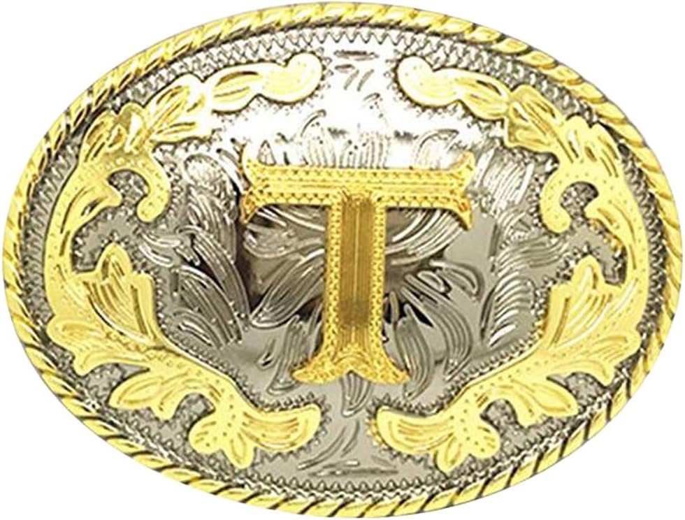 Bai You Mei Western Style Cowboy Alphabet Initial Letter Large Belt Buckles For Men
