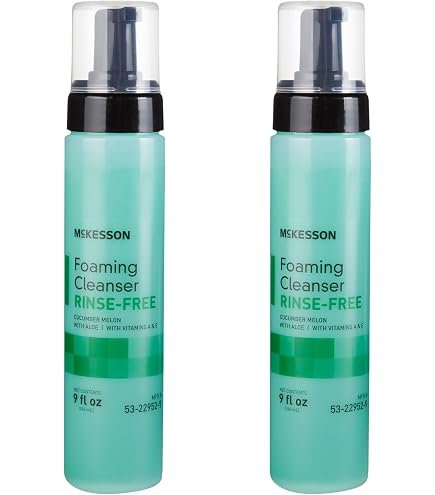 Amazon.com : McKesson Rinse-Free Foam Cleanser with Aloe, Vitamin