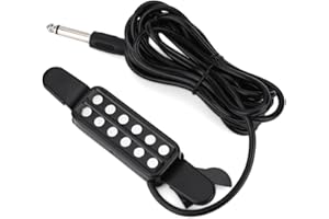 VGEBY Acoustic Guitar Pickup, 12 Sound Hole Magnetic Pickup Transducer for Acoustic Guitar Musical Instruments Accessories