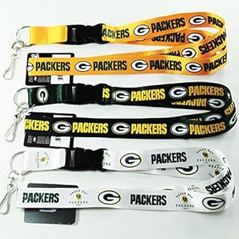 NFL Green Bay Packers Lanyard, ( Green, White, Blackout ...