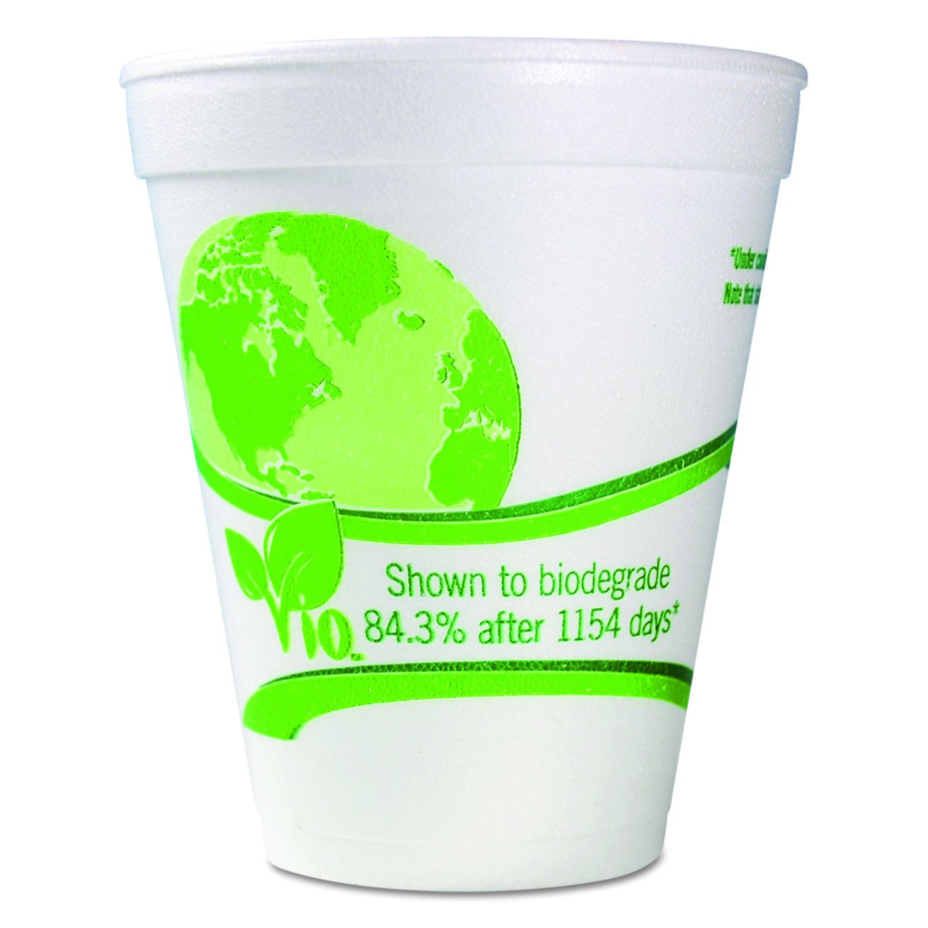 WinCup 12C18VIO VIO Biodegradable Cup, Foam, 12 oz