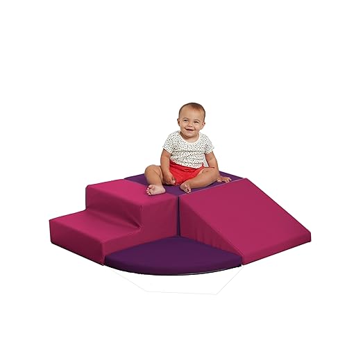 SoftScape Toddler Playtime Corner Climber, Indoor Active Play Structure for  Toddlers and Kids, Safe Soft Foam for Crawling and Sliding (4-Piece Set) 