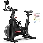 YESOUL Exercise Bike for Home – Stationary Bike with Stable Triangle Frame, Silent Magnetic Resistance, 300 lbs Capacity, Dual-Stage Drive & Alloy Flywheel, Smart APP with Scenic & Live Classes
