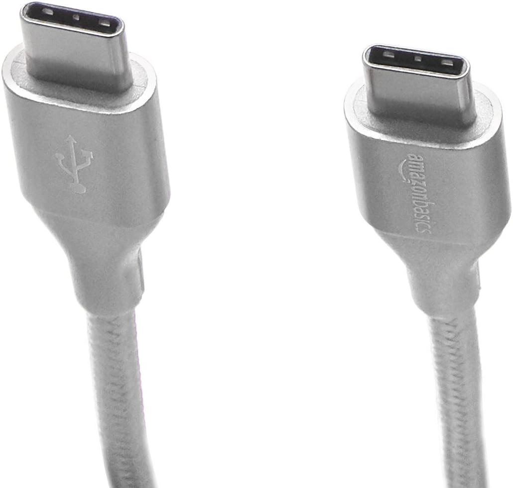 Amazon Basics USB-C to USB-C 2.0 Fast Charger Cable, Nylon Braided Cord, 480Mbps Speed, USB-IF Certified - Image 4