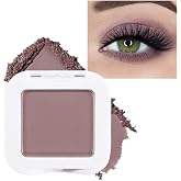 evpct Mauve Taupe Plum Matte Single Eye Shadow Palette Makeup for Older Women, Plum Lavender Purple Natural Cream Eyeshadow Palette for Green Eyes, High Pigment Mini Monochrome Eyeshadow