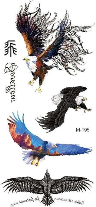 Amazon Com Eagle Hawk Temporary Tattoo Cheap Wholesale Clothing