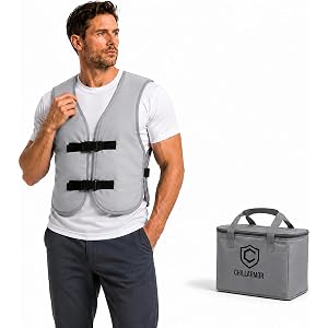 CHILLARMOR PCM Cooling Vest for Men & Women, Reusable Phase Change Vest, Adjustable Fit, Up to 2 Hours Cooling