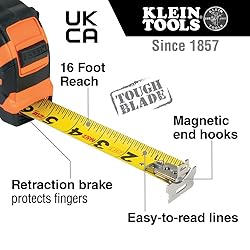 Klein Tools 9225 Tape Measure, Heavy-Duty Measuring