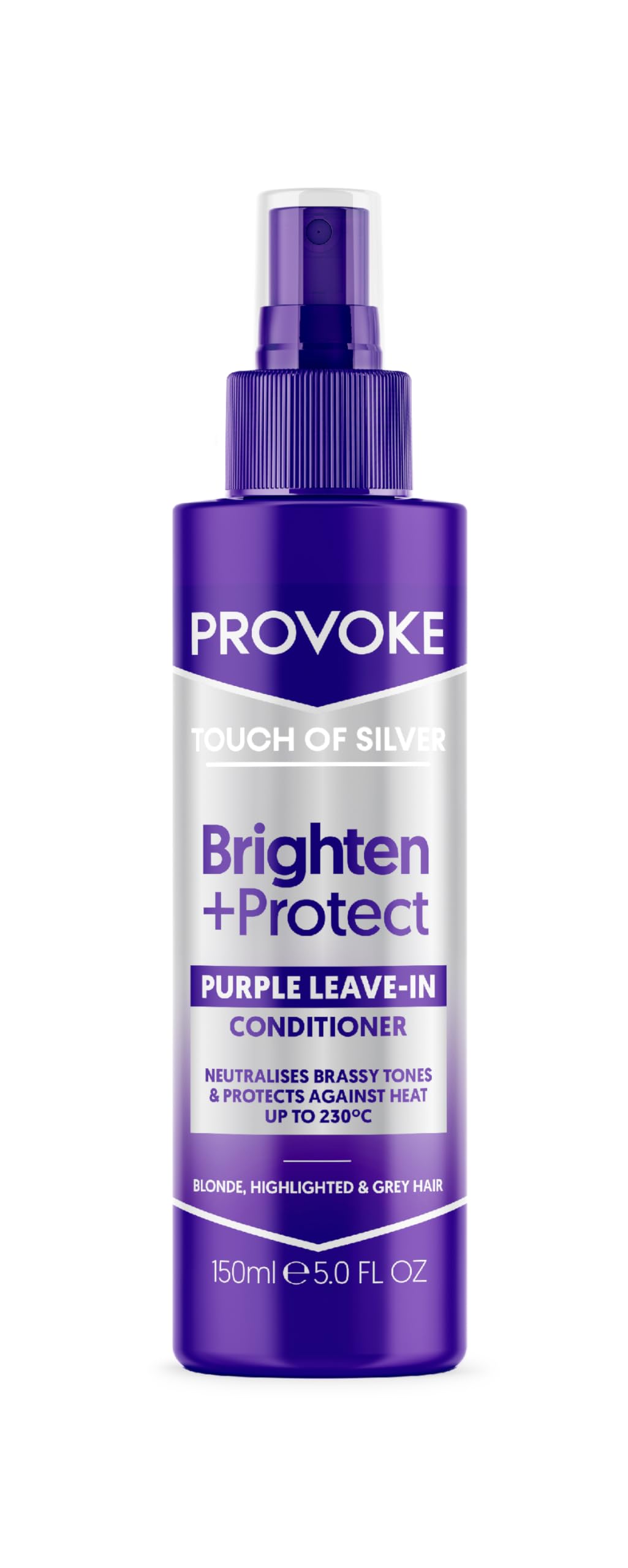 PROVOKE Touch Of Silver Leave-in Conditioner 150 ml, Protects Against Heat Damage and Split Ends