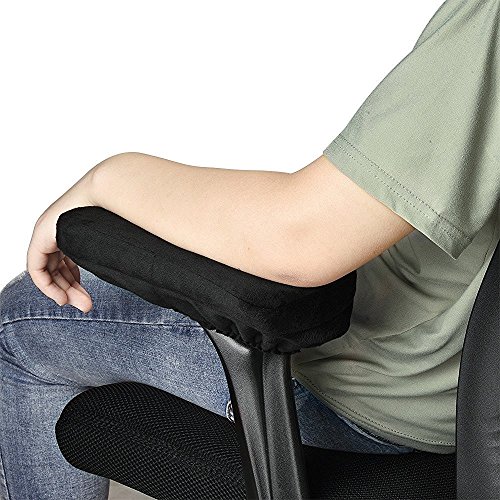 Aloudy Ergonomic Memory Foam Office Chair Armrest Pads, Comfy Gaming
