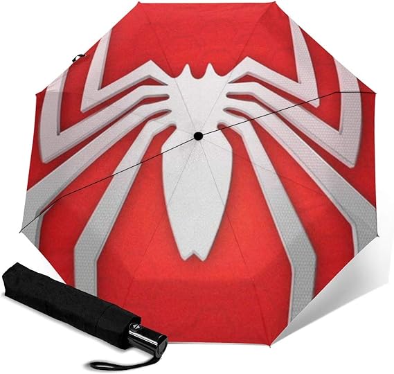 Amazon Co Jp スパイダーマン 2 1 自動三つ折り傘 折りたたみ傘 自動開閉 台風対応 梅雨対策 大きい 超撥水 おりたたみ傘 遮光 折り畳み傘 紫外線遮断 耐風撥水 軽量ポータブル耐久性 収納ポーチ付き 服 ファッション小物