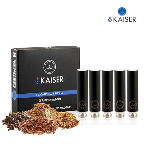 E-Shisha | E-Liquid 5er Pack Schwarz Cartomizer | Mixed Tabak | E-Zigarette | für eKaiser Wiederaufladbar E-Shisha Zigarette