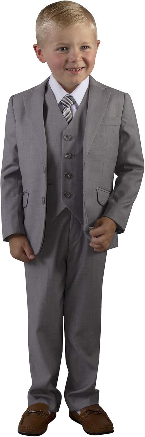 boys slim fit grey trousers