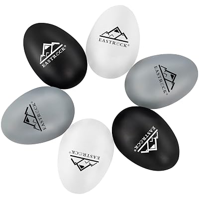 EastRock Egg Shakers Set 6 PCS Hand Percussion Shakers Musical Maracas Percussion Instruments
