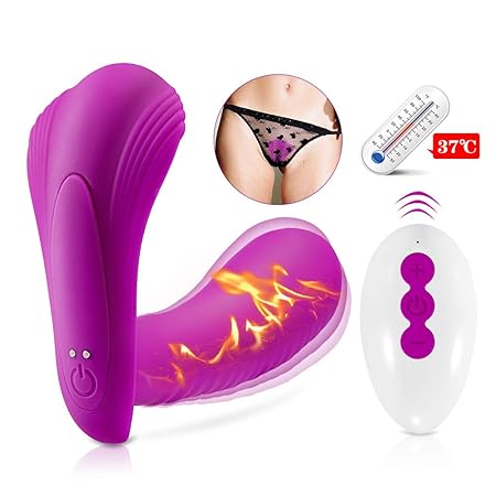 Aivrobta Vibrator Wearable G-Punkt Klitoris Stoßfunktion Fernbedienung Dildo Vibratoren Erwärmungsfunktion Massagegerät Duale