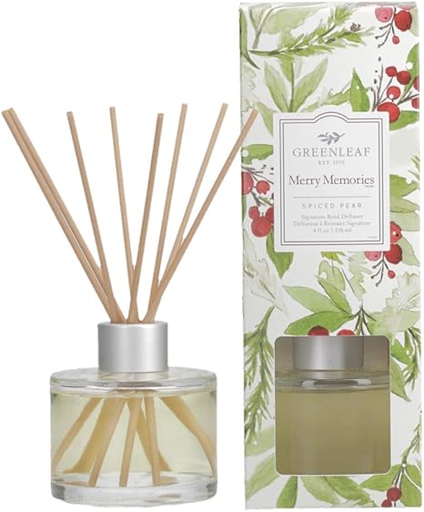 Amazon Com Greenleaf Gifts Reed Diffuser Merry Memories Home Kitchen