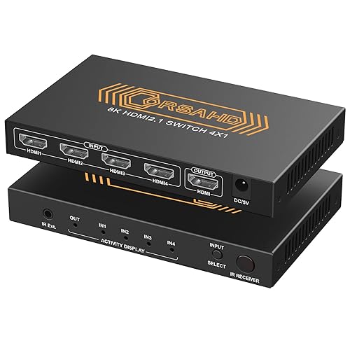 Amazon Fire Tv Hdmi Cec Arc CORSAHD 8K@60Hz HDMI Switch 4x1 4K