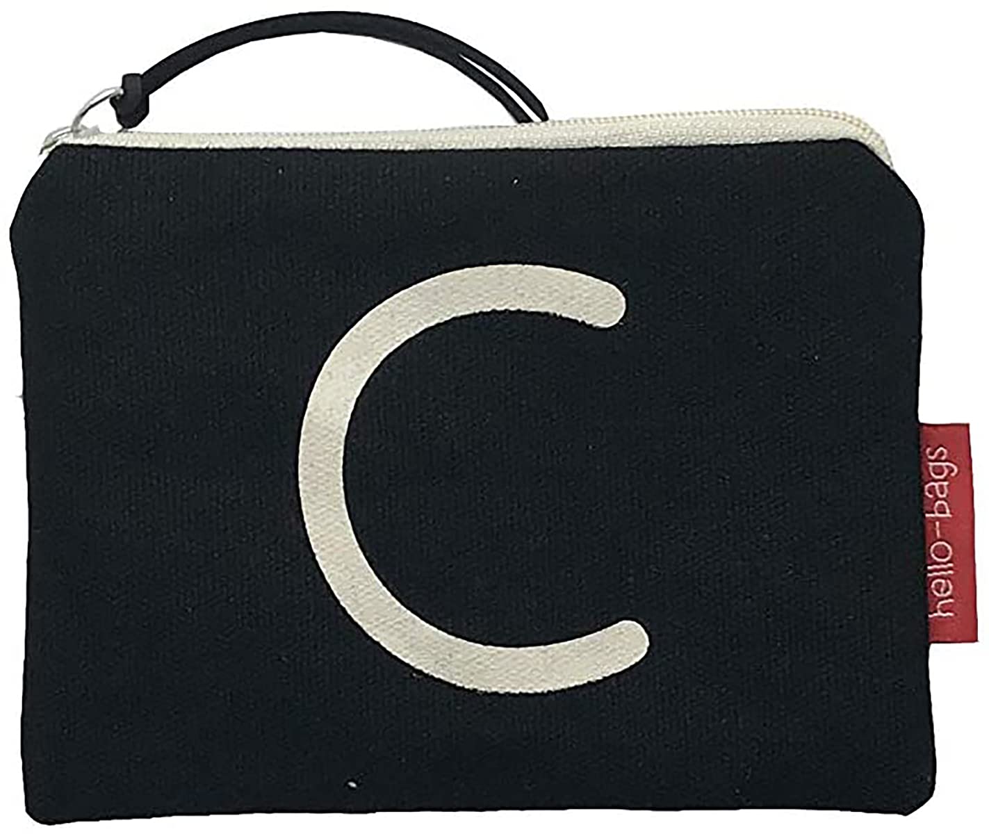 hello-bags. Coin Purse/Small Pouch. Exterior: 100% Cotton. Includes zipper and lining. Packed in a gift kraft envelope. Model: “C”. Color: Black. Measurements: 14 * 10 cm.