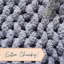 Adyrescia Chunky Knit Blanket Throw | 100% Hand