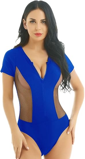 fishnet one piece suit