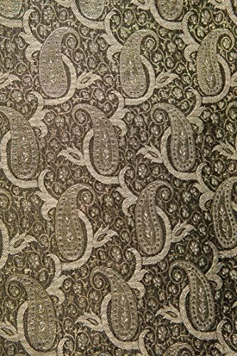Golden Silver Silk Brocade 458 Fabric