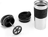 Bodum Travel Press Set Small Stainless Steel Coffee Maker 350 ml Black view 5