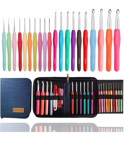 Amazon.com: Clover 1026 Soft Touch Steel Crochet Hooks, No. 12/0.60mm