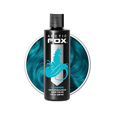 Arctic Fox Vegan and Cruelty-Free Semi-Permanent Hair Color Dye 8 Fl. Ounces, Aquamarine