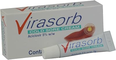 5 Packs Virasorb 2g Cold Sore Cream 5% | Effective Treatment
