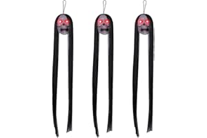 SVICCOOKQ Halloween Decorations Led,3Pcs Outdoor Halloween Decorations,Halloween Skull Hanging Lights Adornment Embellishment Skull Decoration for Indoor Outdoor Patio Bar Party Halloween Decoration