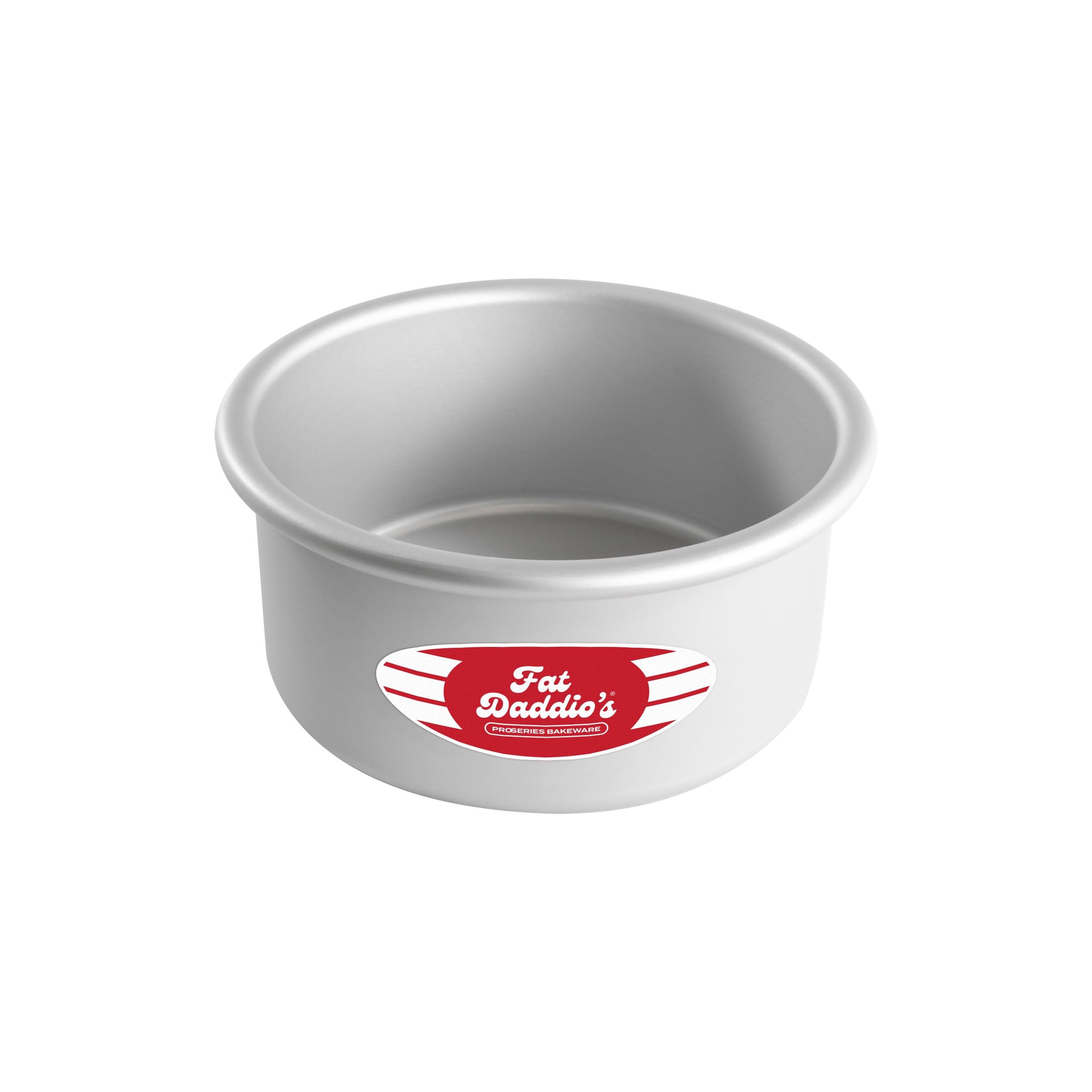 Fat Daddio's PRD-63 Anodized Aluminum Round Cake Pan, Silver