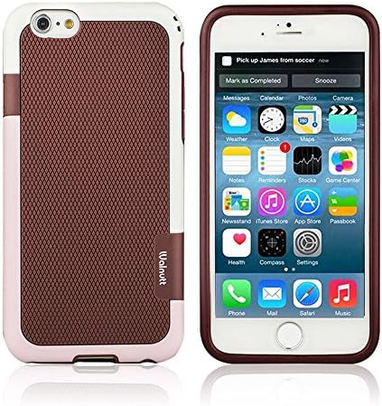iPhone 6 Plus Case, MC Fashion [Walnutt Series II] Scratch Protection,Simple, Elegant, Protective Case for iPhone 6 Plus (5.5) (2014) ONLY (Coffee)