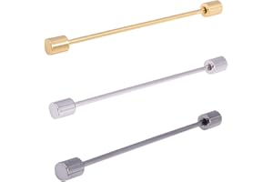 YYBONNIE 3PCS Men's Collar Bar Pins Shirts Tie Pins Necktie Cravat Pin Collar Brooch with Gift Box