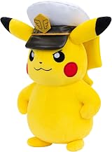Pokémon Captain Pikachu Plush 8-Inch with Captain's Hat Official Jazwares view 3